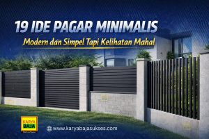 19 Ide pagar minimalis