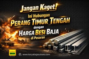 Hubungan Perang Timur Tengah dengan Harga Besi Baja