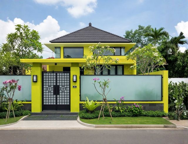 Inspirasi Pagar Besi Kombinasi Kaca