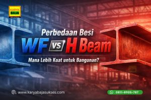 perbedaan besi wf dan h beam